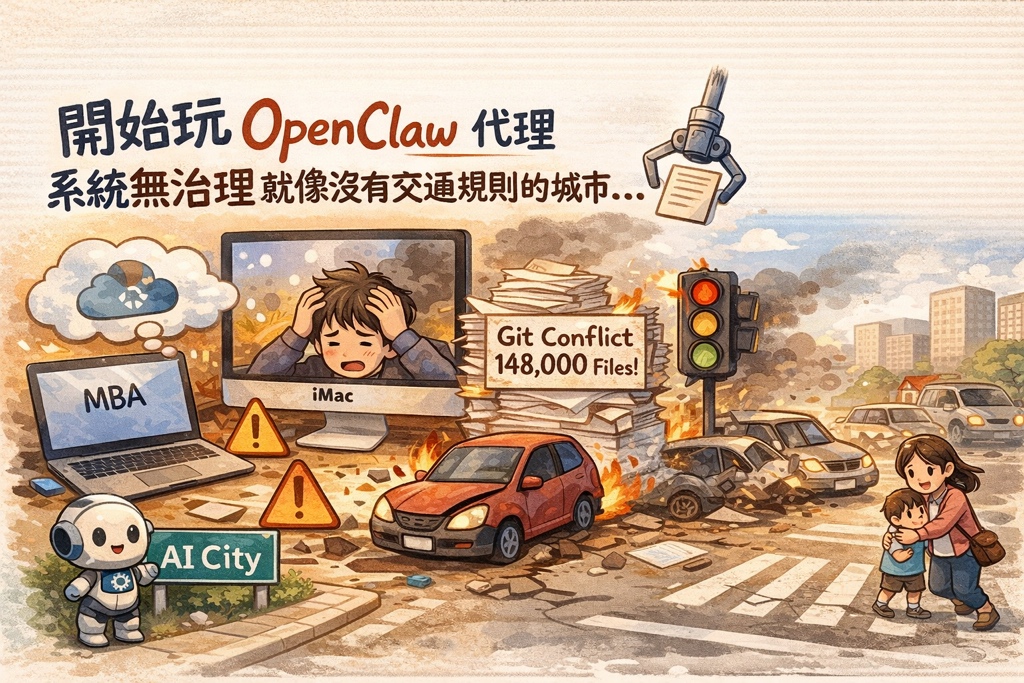 我的 AI 助理差點炸了我的 iPhone：關於 openclaw 同步、衝突與治理的血淚教訓
